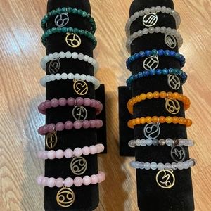 REAL GEMS & ROCKS ZODIAC BRACELETS